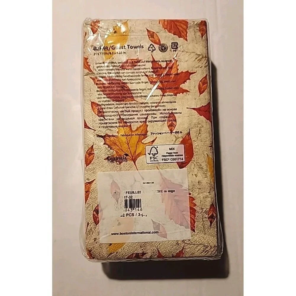 Guest Paper Towels Gourd Harvest Set of 32 / 3-ply by Celebrate The Home